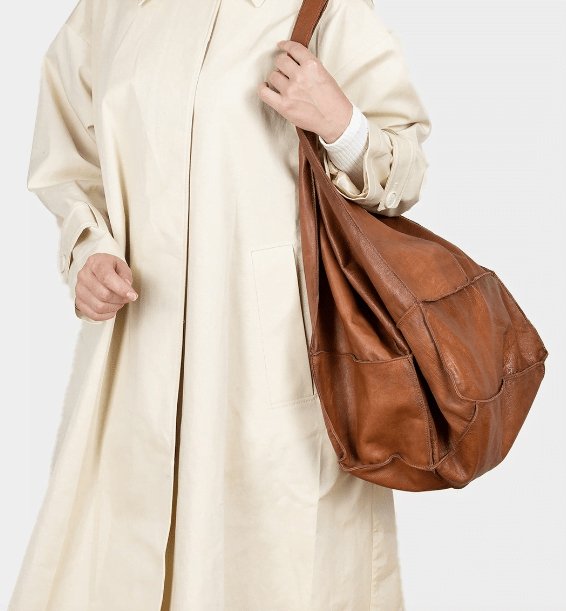 Shopper BIG LOMA - Walnut - VIAMAJA.DK