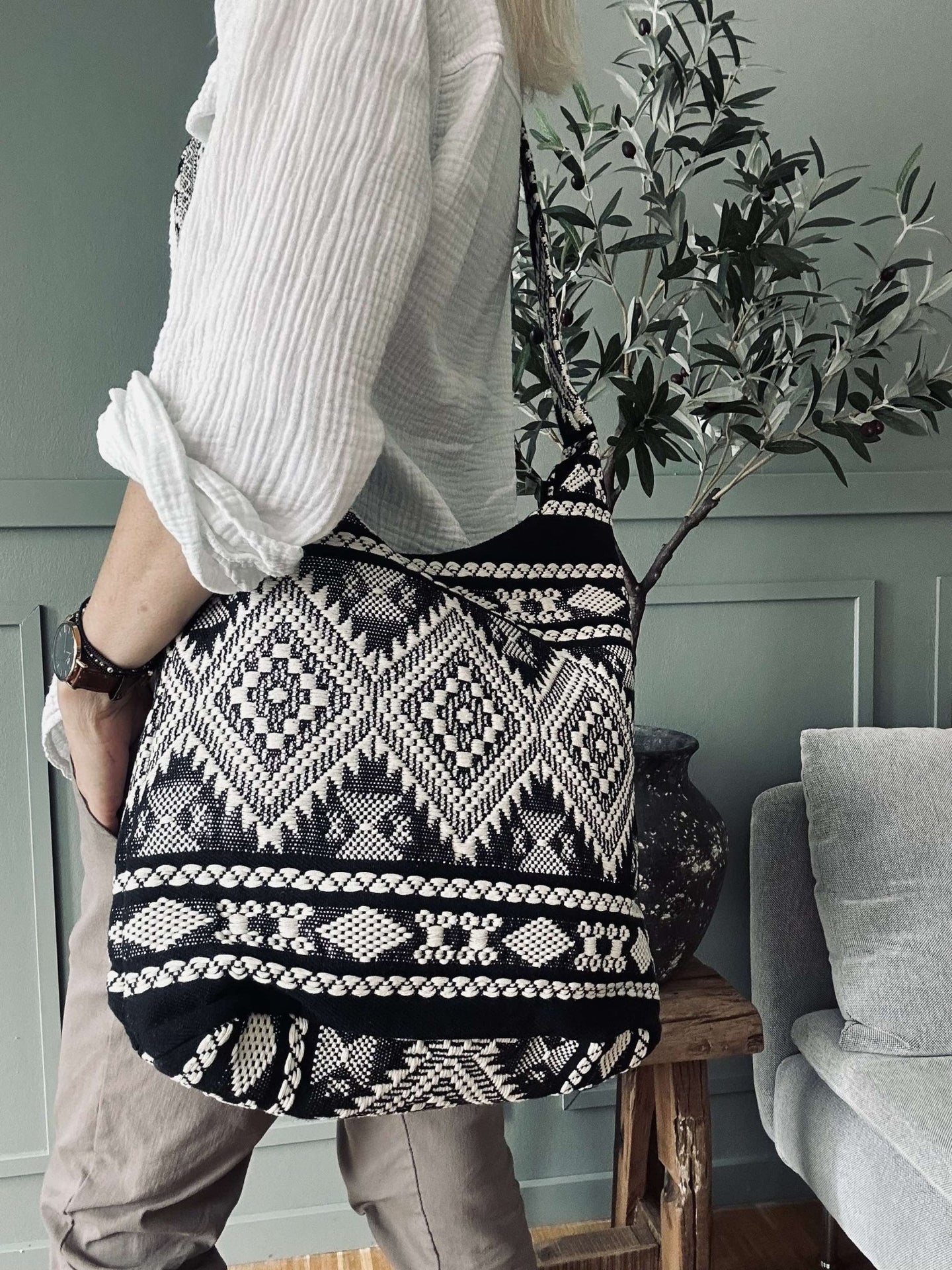 Shopper Black boheme - VIAMAJA.DK