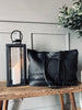Shopper Black MILLE - Flettet skinn