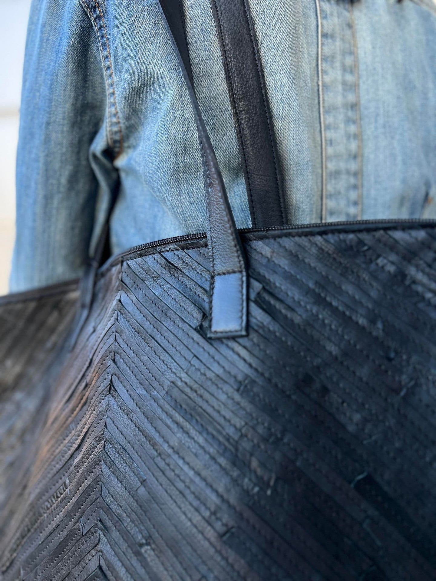 Shopper - BLACK VIOLET - VIAMAJA.DK