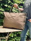 Shopper - Brown kanvas - VIAMAJA.DK