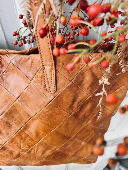 Shopper - Cognac Deluxe - VIAMAJA.DK