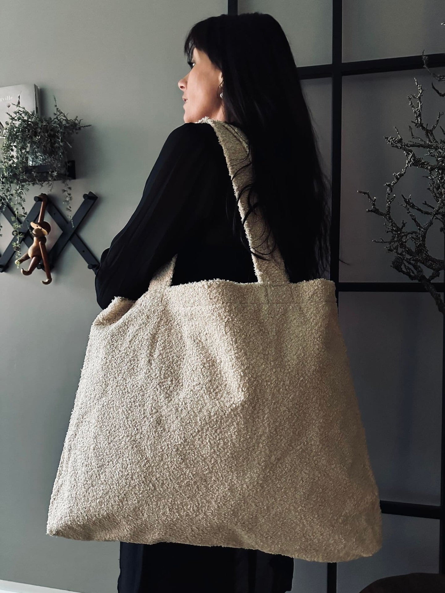 Shopper Creme plys - VIAMAJA.DK
