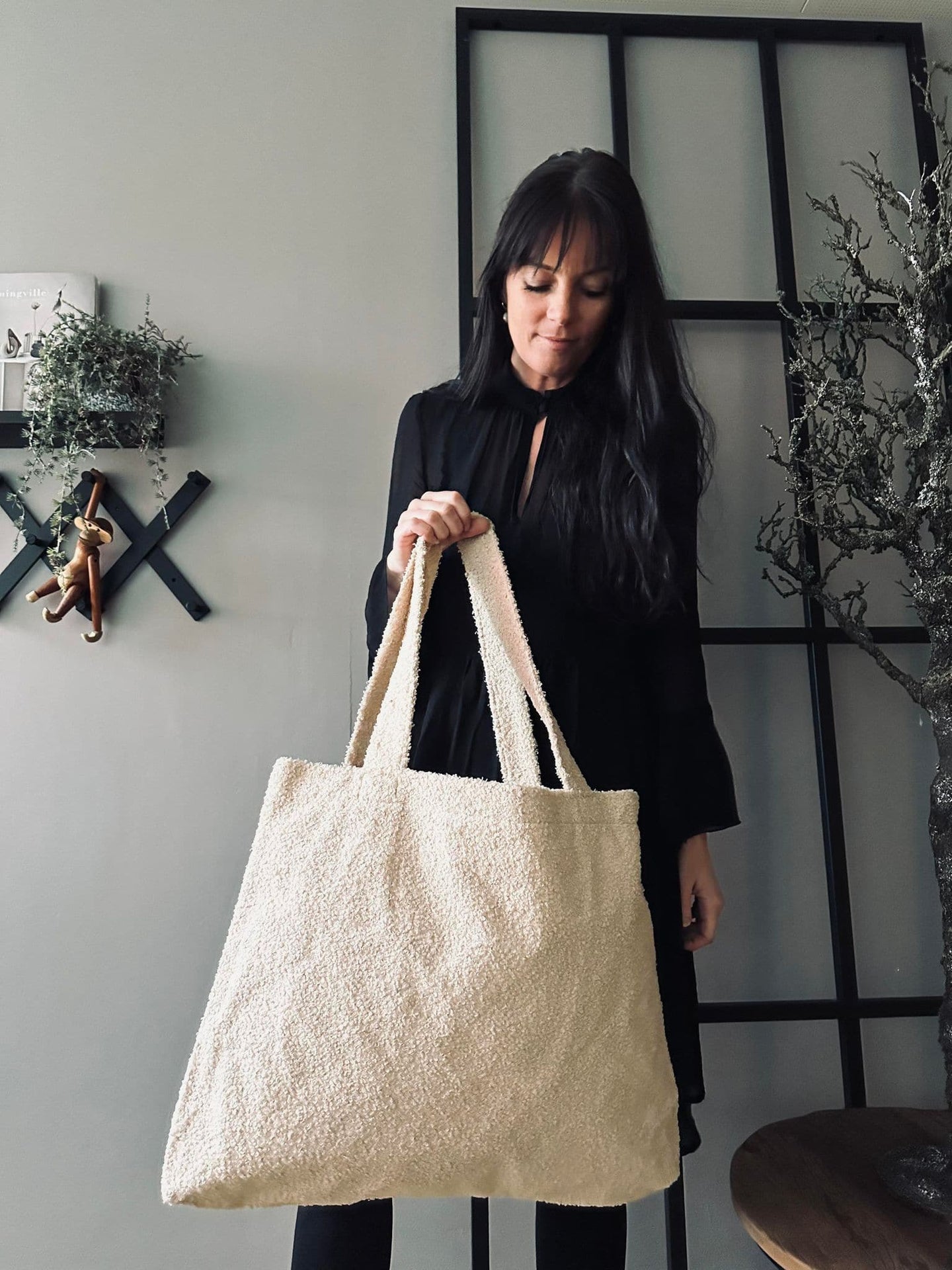Shopper Creme plys - VIAMAJA.DK