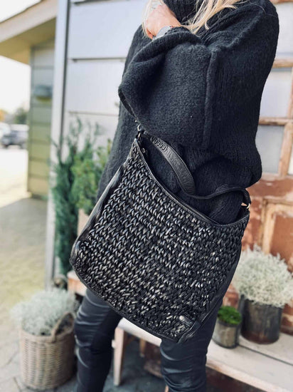 Shopper Deluxe – BLACK - VIAMAJA.DK