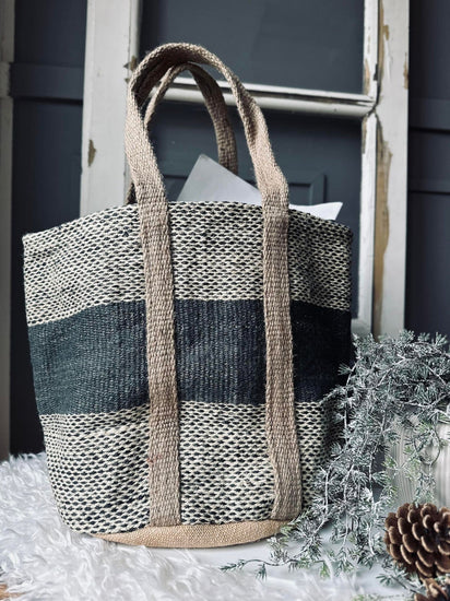 Shopper i kraftig Jute - Natur - VIAMAJA.DK