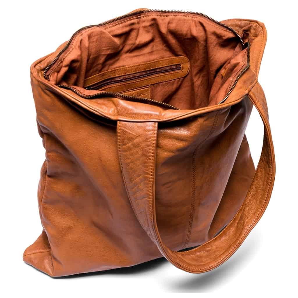 Shopper ink pung MILLE – COGNAC - VIAMAJA.DK
