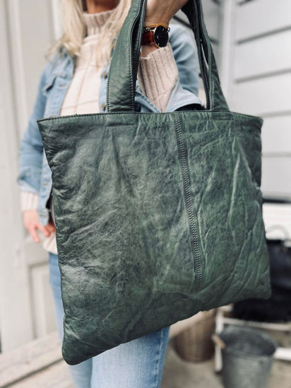 Shopper ink pung MILLE – Green - VIAMAJA.DK