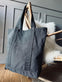 Shopper Nature Kanvas - Black stone - VIAMAJA.DK