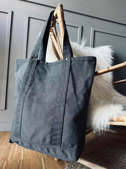 Shopper Nature Kanvas - Black stone - VIAMAJA.DK