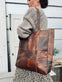 Shopper PATCHWORK - Dark walnut DELUXE - VIAMAJA.DK