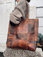 Shopper PATCHWORK - Dark walnut DELUXE - VIAMAJA.DK