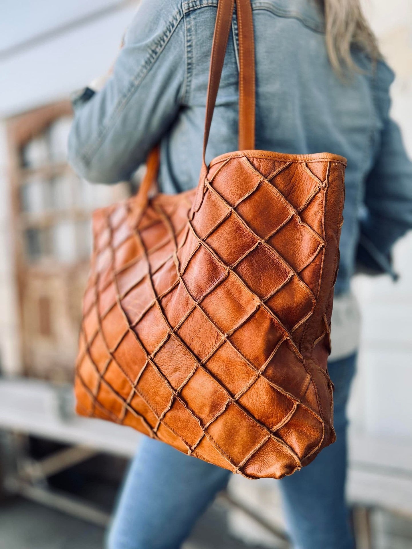 Shopper RECYCLING Cognac - VIAMAJA.DK