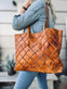 Shopper RECYCLING Cognac - VIAMAJA.DK