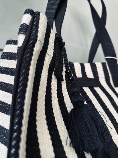 Shopper STRIBE Canvas Small - VIAMAJA.DK