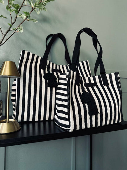 Shopper STRIBE Canvas Small - VIAMAJA.DK
