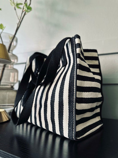 Shopper STRIBE Canvas Small - VIAMAJA.DK
