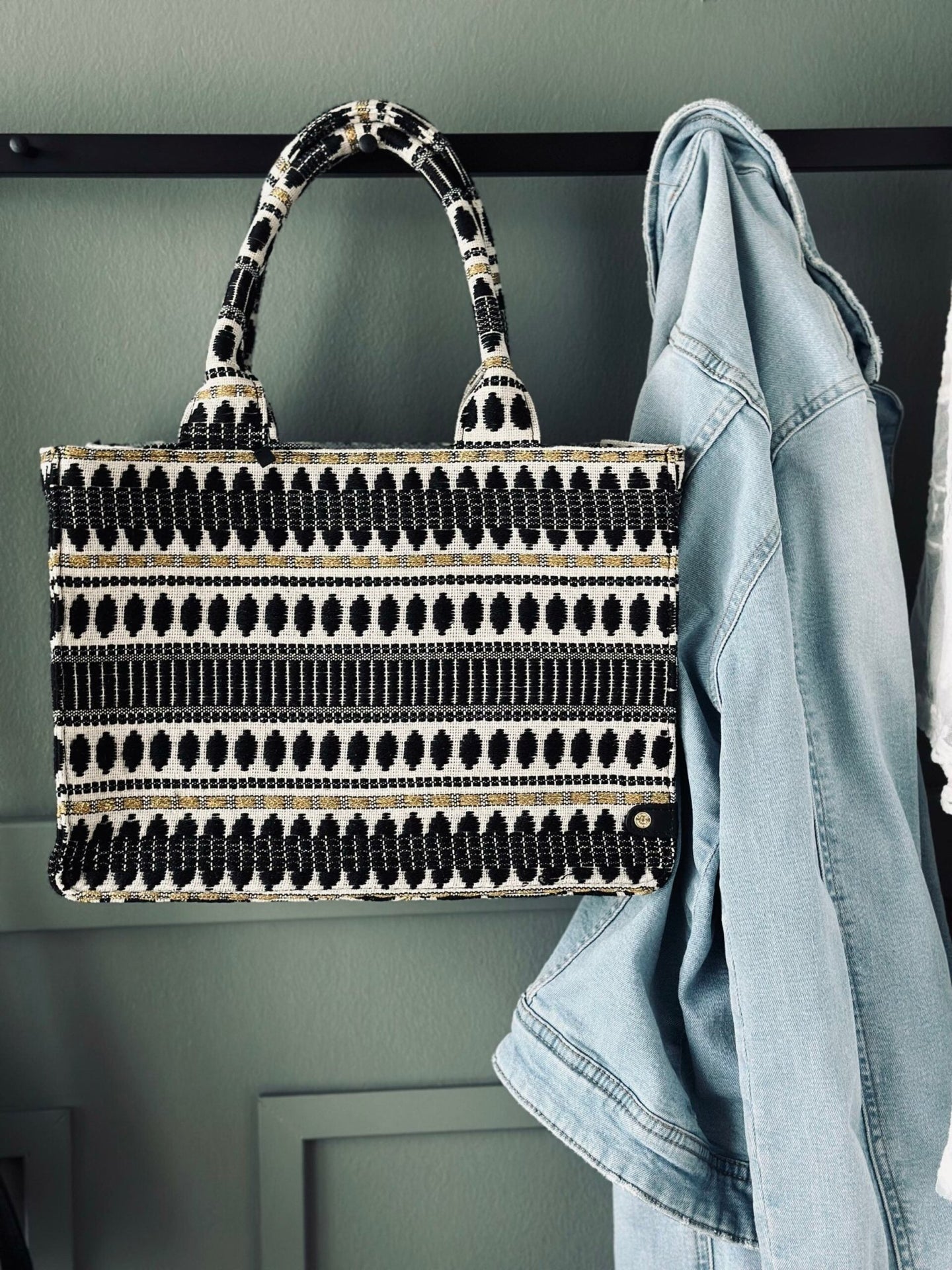 Shopper Summer deluxe – Black - VIAMAJA.DK