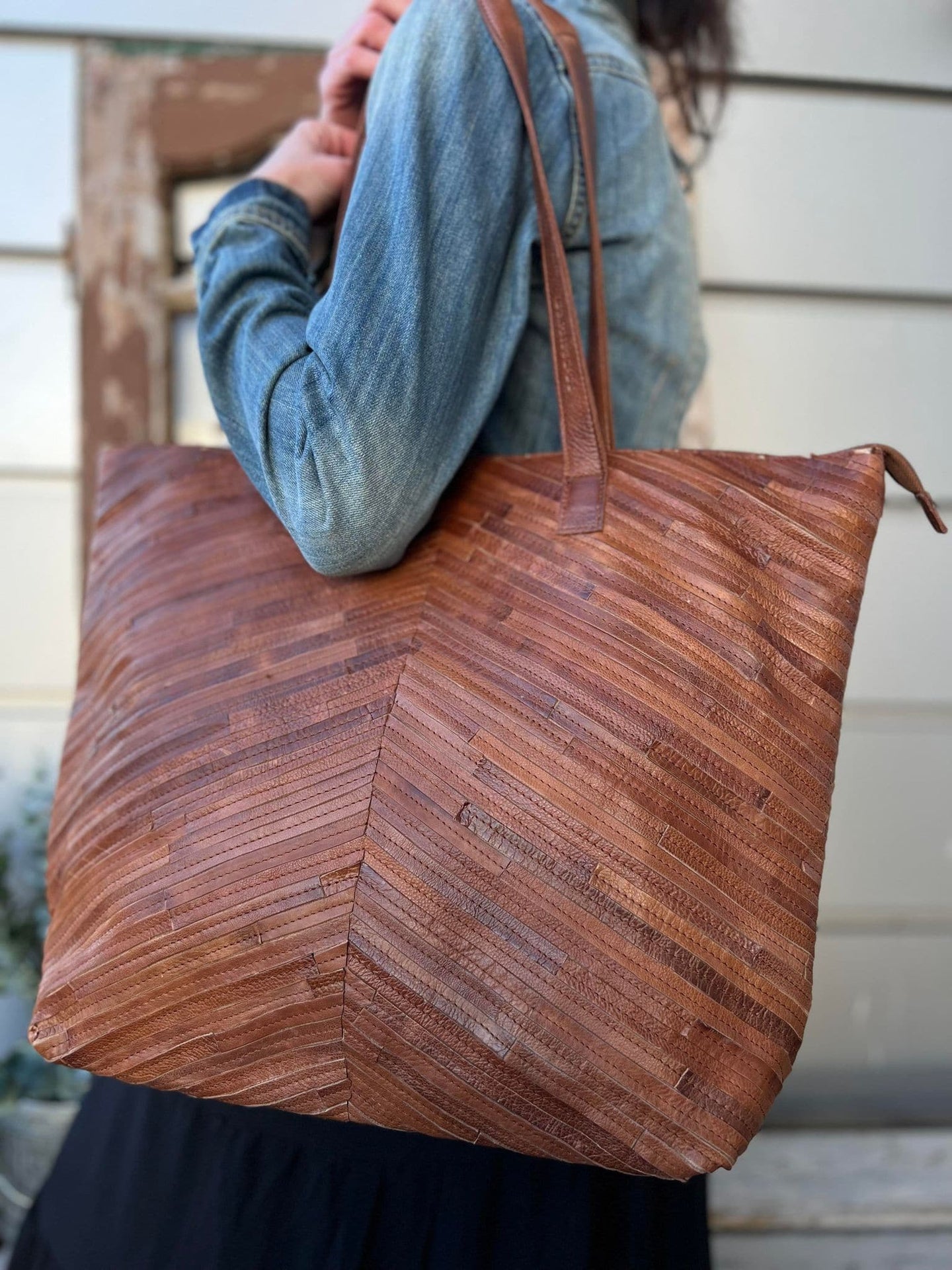 Shopper - WALNUT VIOLET flet - VIAMAJA.DK