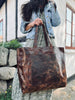 Shopper XL OLINE DARK URBAN - Bøffellær