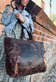 Shopper XL OLINE DARK URBAN - Bøffellæder - VIAMAJA.DK