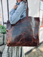 Shopper XL OLINE DARK URBAN - Bøffellæder - VIAMAJA.DK