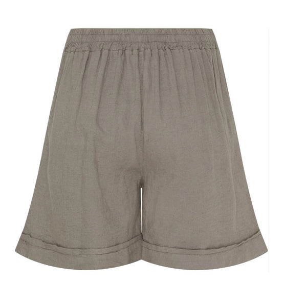 Shorts Hør – Fango / beige - VIAMAJA.DK