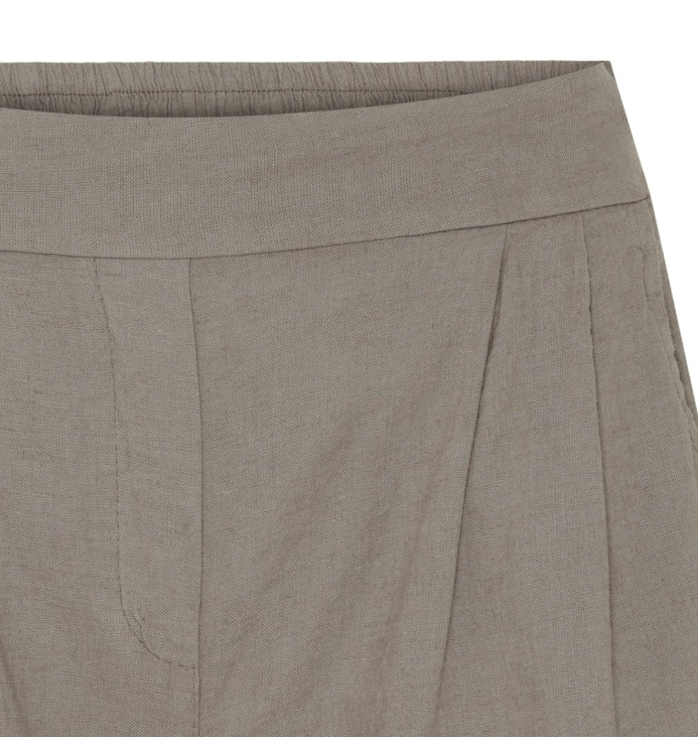 Shorts Hør – Fango / beige - VIAMAJA.DK