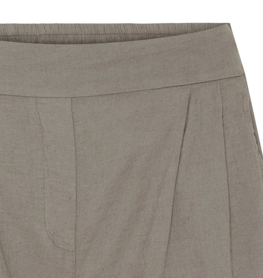 Shorts Hør – Fango / beige - VIAMAJA.DK
