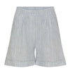Shorts linmix - Blå stripe