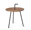 Sidebord i eik og metall