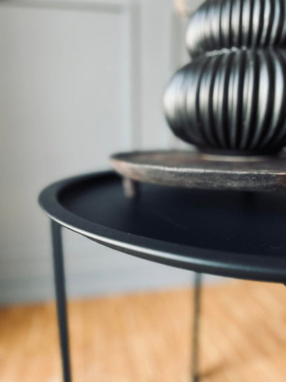 Sidebord - Mat sort metal - VIAMAJA.DK