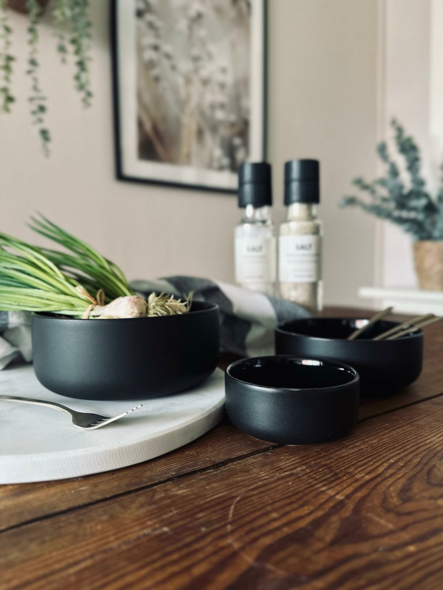 Skål – Black stone 400ml - VIAMAJA.DK