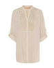 Skjorte Celina med broderi – Beige