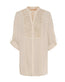 Skjorte Celina med broderi – Beige - VIAMAJA.DK