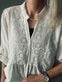 Skjorte Celina med broderi – White - VIAMAJA.DK