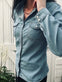 Skjorte Denim med stretch - VIAMAJA.DK