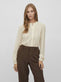 Skjorte med blonde Off - white - VIAMAJA.DK