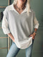 Skjorte med vest – Onesize Norah grey - VIAMAJA.DK