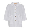 Skjorte Minna i linmix – White
