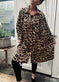 Skjortekjole Leopard - VIAMAJA.DK