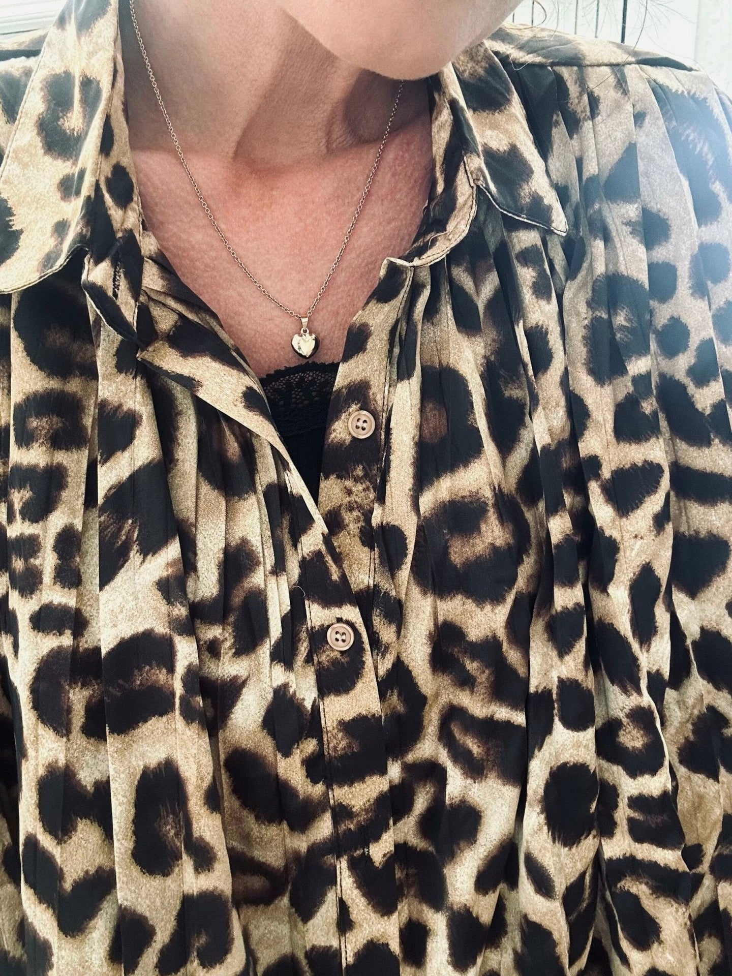 Skjortekjole Leopard - VIAMAJA.DK
