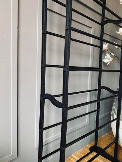 Skoreol med 10 hylder - Sort plast - VIAMAJA.DK