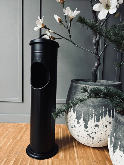 Skraldespand / Askebægre - Sort metal - VIAMAJA.DK