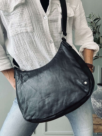Skuldertaske ELSA – Black - VIAMAJA.DK