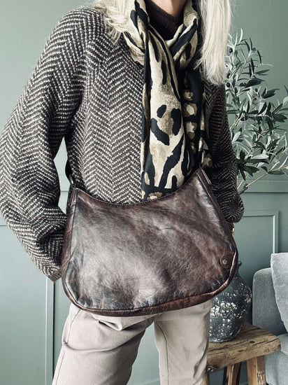 Skuldertaske ELSA – Winter brown - VIAMAJA.DK
