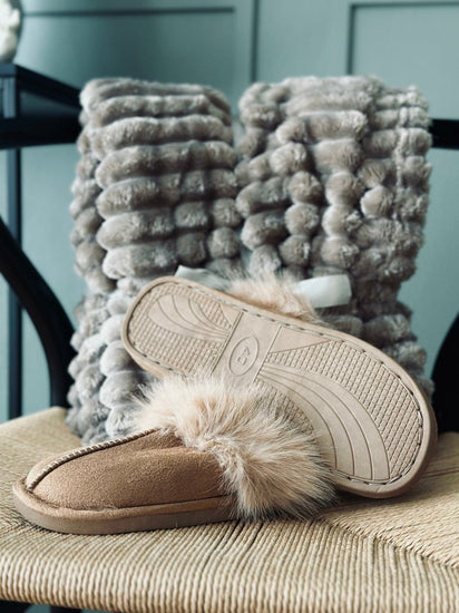 Slippers Camel - VIAMAJA.DK