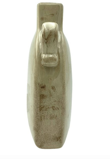 Smuk cremefarvet keramik vase - VIAMAJA.DK