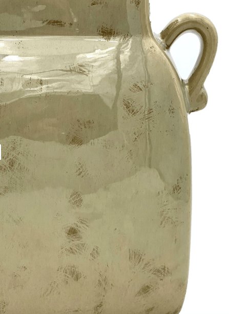 Smuk cremefarvet keramik vase - VIAMAJA.DK