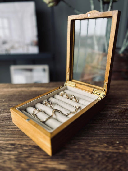 Smykkebox i træ - Lille - VIAMAJA.DK